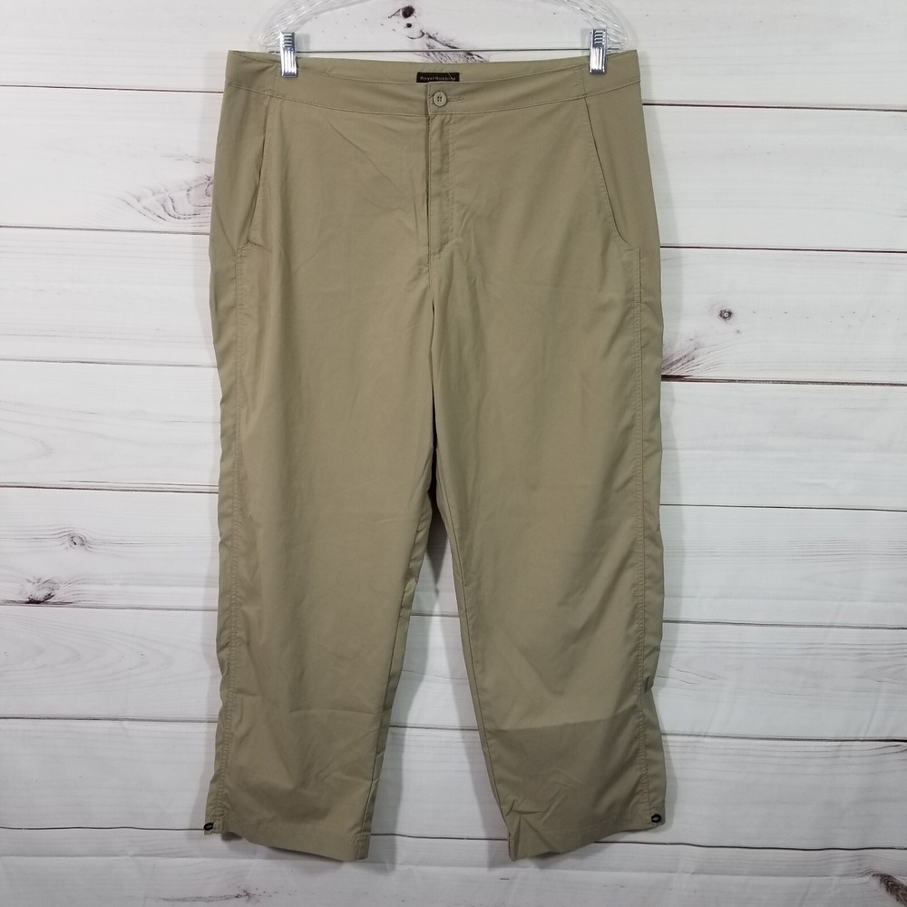 Royal Robbins Pants Womens Size 18 Brown Hiking Outdoors.